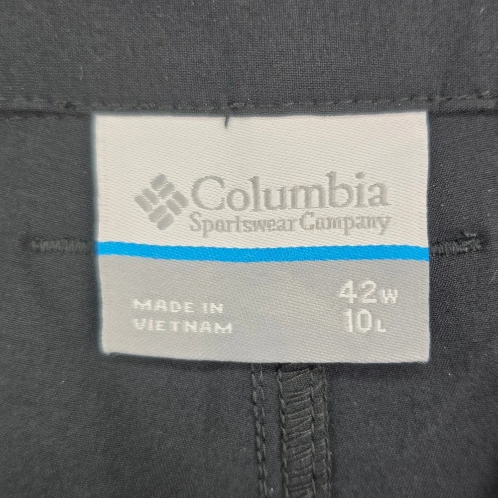 Columbia PFG Omni-Shield Fishing Shorts Mens 42 Black Stretch Cargo Water Repel